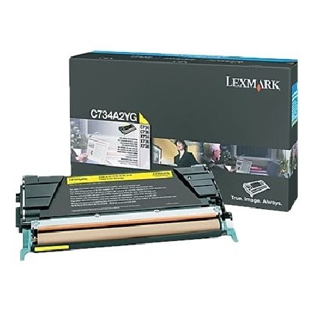 Lexmark - Žlutá - originální - kazeta s barvivem LCCP - pro Lexmark C734, C736, X734, X736, X738