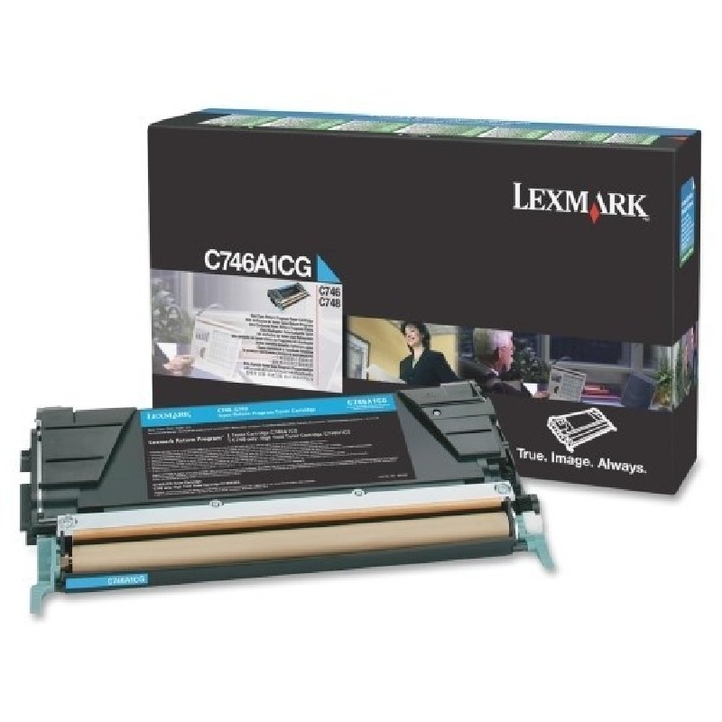 Lexmark - Azurová - originální - kazeta s barvivem LCCP, LRP - pro Lexmark C746dn, C746dtn, C746n, C748de, C748dte, C748e