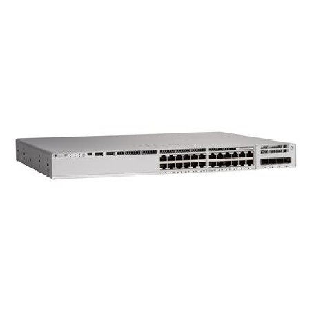 Cisco Catalyst 9200L - Network Essentials - přepínač - L3 - 24 x 10/100/1000 (PoE+) + 4 x Gigabit SFP (uplink) - Lze montovat