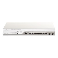 D-Link Nuclias Cloud-Managed DBS-2000-10MP - Přepínač - 8 x 10/100/1000 (PoE+) + 2 x gigabitů SFP - PoE+ (130 W)