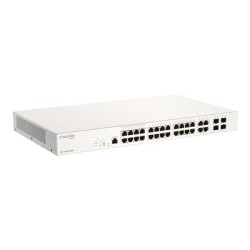D-Link Nuclias Cloud-Managed DBS-2000-28MP - Přepínač - 24 x 10/100/1000 (PoE+) + 4 x kombinace SFP - PoE+ (370 W)