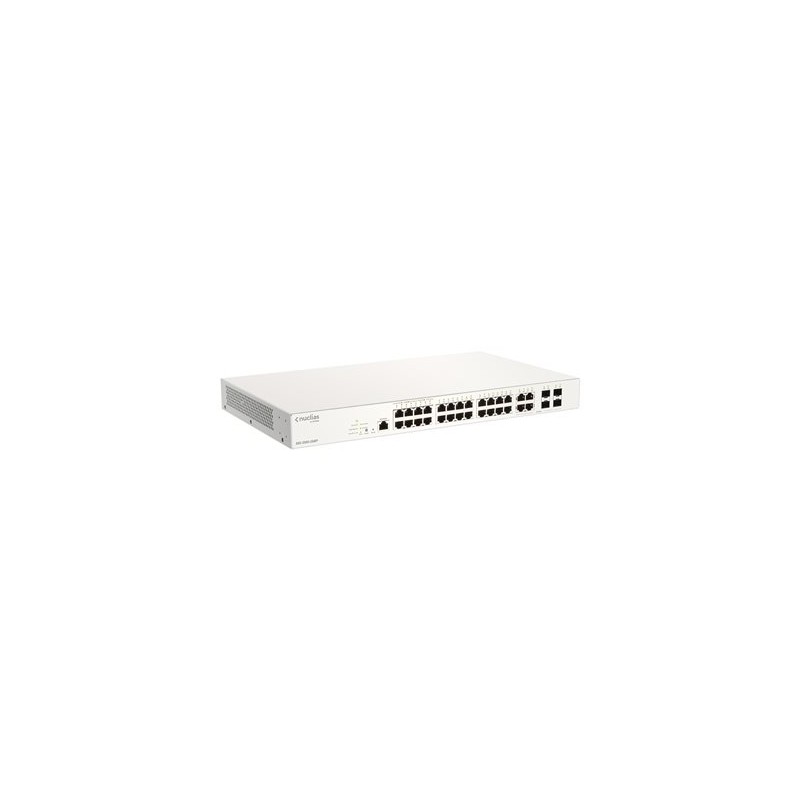 D-Link Nuclias Cloud-Managed DBS-2000-28MP - Přepínač - 24 x 10/100/1000 (PoE+) + 4 x kombinace SFP - PoE+ (370 W)