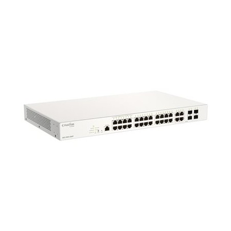 D-Link Nuclias Cloud-Managed DBS-2000-28MP - Přepínač - 24 x 10/100/1000 (PoE+) + 4 x kombinace SFP - PoE+ (370 W)