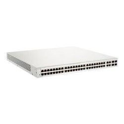 D-Link Nuclias Cloud-Managed DBS-2000-52MP - Přepínač - 48 x 10/100/1000 (PoE+) + 4 x kombinace SFP - PoE+ (370 W)