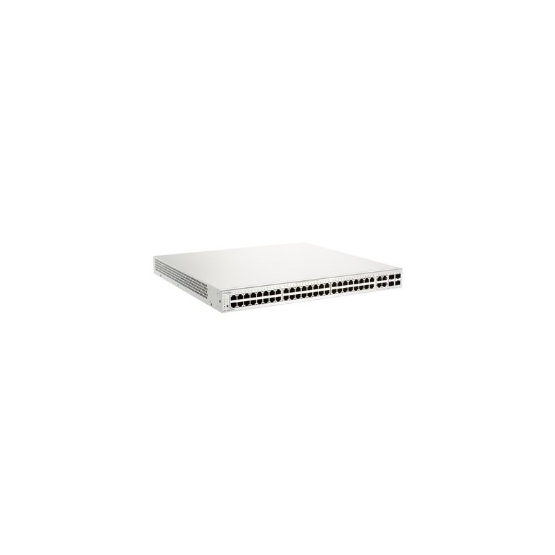 D-Link Nuclias Cloud-Managed DBS-2000-52MP - Přepínač - 48 x 10/100/1000 (PoE+) + 4 x kombinace SFP - PoE+ (370 W)