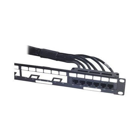 APC Data Distribution Cable - Síťový kabel - kompatibilní s TAA - RJ-45 (F) do RJ-45 (F) - 3.4 m - UTP - CAT 6 - černá