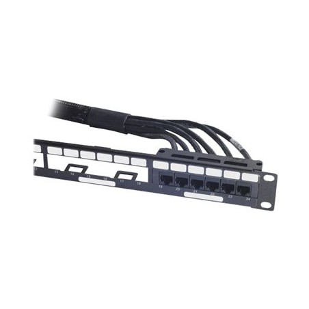 APC Data Distribution Cable - Síťový kabel - kompatibilní s TAA - RJ-45 (F) do RJ-45 (F) - 15.2 m - UTP - CAT 6 - černá