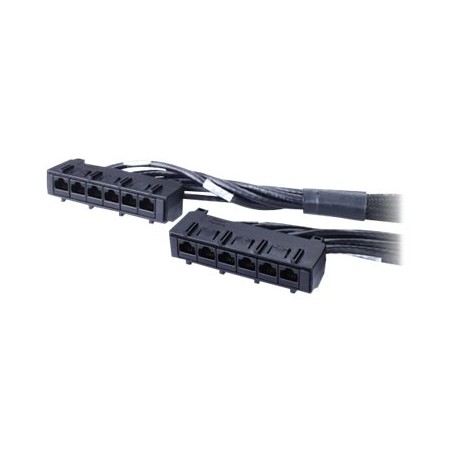 APC Data Distribution Cable - Síťový kabel - kompatibilní s TAA - RJ-45 (F) do RJ-45 (F) - 7 m - UTP - CAT 6 - černá