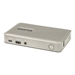 StarTech.com USB C Dock, USB-C to DisplayPort 4K 30Hz or VGA, Mini USB-C Laptop Docking Station with 65W Power Delivery