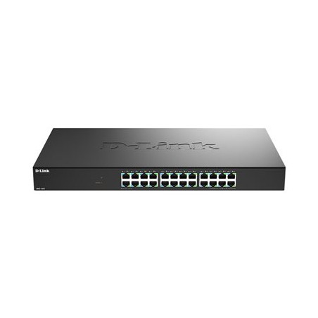 D-Link DMS-1024 - Prepínac - L2+ - 24 x 10/100/1000/2.5G - desktop, Lze montovat do rozvadece