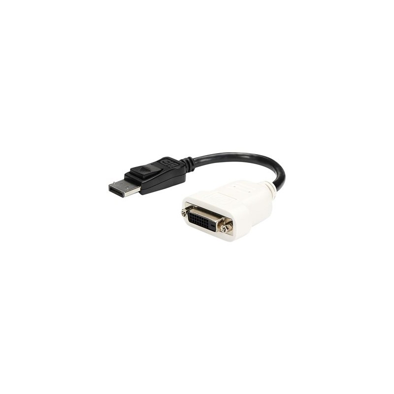 StarTech.com DisplayPort to DVI Adapter - 1920x1200 - Display Port to DVI Dongle - Passive DP to DVI-D Adapter (DP2DVI)