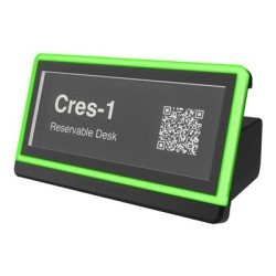 Crestron DSS-100 - Status indicator - desk scheduling - bezdrátový - 802.11b/g/n, Bluetooth 4.2 LE - 2.4 Ghz - texturovaná cerná