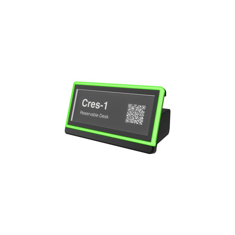 Crestron DSS-100 - Status indicator - desk scheduling - bezdrátový - 802.11b/g/n, Bluetooth 4.2 LE - 2.4 Ghz - texturovaná cerná