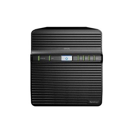 Synology Disk Station DS420j - Server NAS - 4 zásuvky - RAID 0, 1, 5, 6, 10, JBOD - RAM 1 GB - Gigabit Ethernet - iSCSI podpora