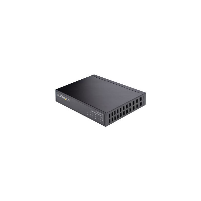 StarTech.com Unmanaged 2.5G Switch, 5 Port Gigabit Switch, 2.5GBASE-T Unmanaged Ethernet Switch, Ethernet Splitter, Din Rail or