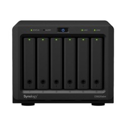 Synology Disk Station DS620slim - Server NAS - 6 zásuvky - SATA 6Gb/s - RAID 0, 1, 5, 6, 10, JBOD - RAM 2 GB - Gigabit Ethernet