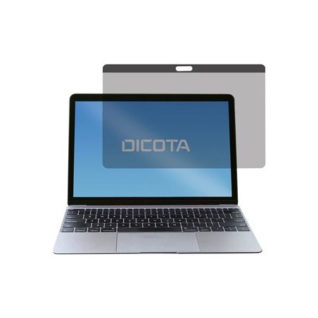 DICOTA Secret - Filtr pro zvýšení soukromí k notebooku - dvoucestné - odstranitelné - magnetické - 12" - černá - pro Apple