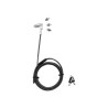 DICOTA Security Lock Exchangeable T/N/W Head - Bezpečnostní kabelový zámek - antracit - 2 m