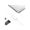 DICOTA Universal Notebook Charger USB-C - Síťový adaptér - 40 Watt - výstupní konektory: 3 - bílá