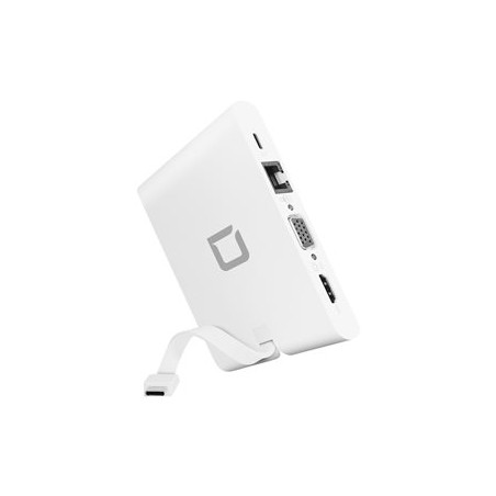 DICOTA USB-C Portable Docking 9-in-1 with HDMI - Dokovací stanice - USB-C - VGA, HDMI