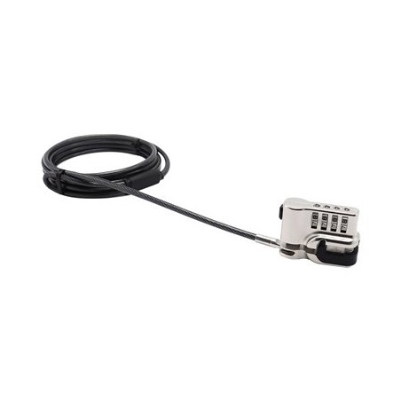 DICOTA - Bezpečnostní kabelový zámek - stříbrná - 2 m - pro Microsoft Surface Go, Go 2, Pro (Mid 2017), Pro 4, Pro 6, Pro 7