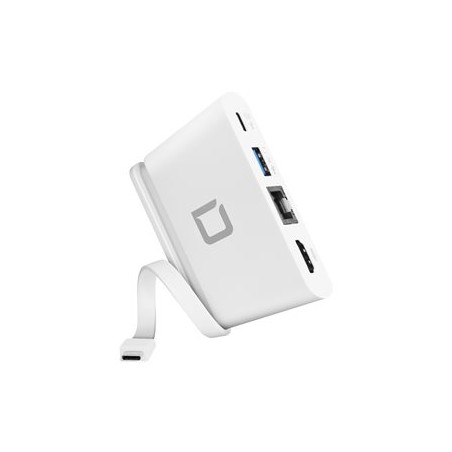 DICOTA USB-C Portable Docking 4-in-1 with HDMI - Dokovací stanice - USB-C - HDMI