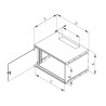 19"rozvaděč jednodíl.6U/400mm FLAT-PACK plech.dv.