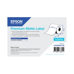 PREMIUM MATTE LABEL CONTINUOUS/ROLL 203MMX60M