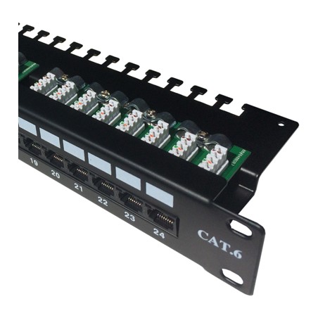 DATACOM Patch panel 24p. CAT6 UTP 3x8p LSA 1U horní zářez
