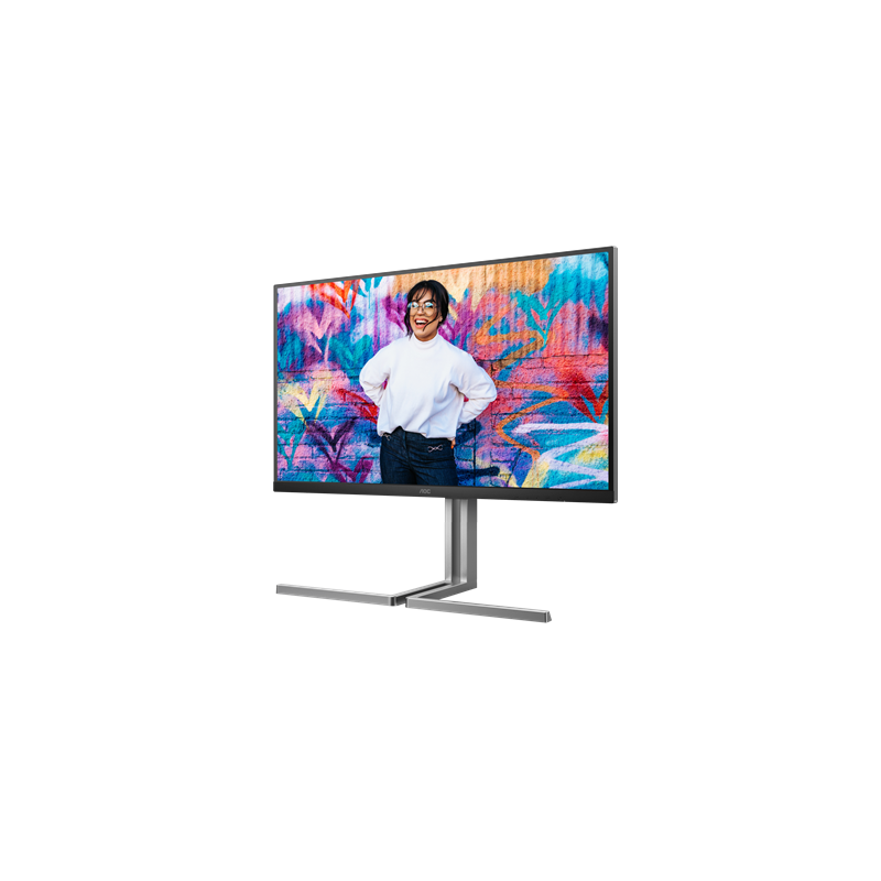 AOC MT VA LCD WLED 31,5" U32U3CV - IPS nano color, 3840x2160, HDMI, DP, USB-C, USB 3.2, RJ45, pivot, repro