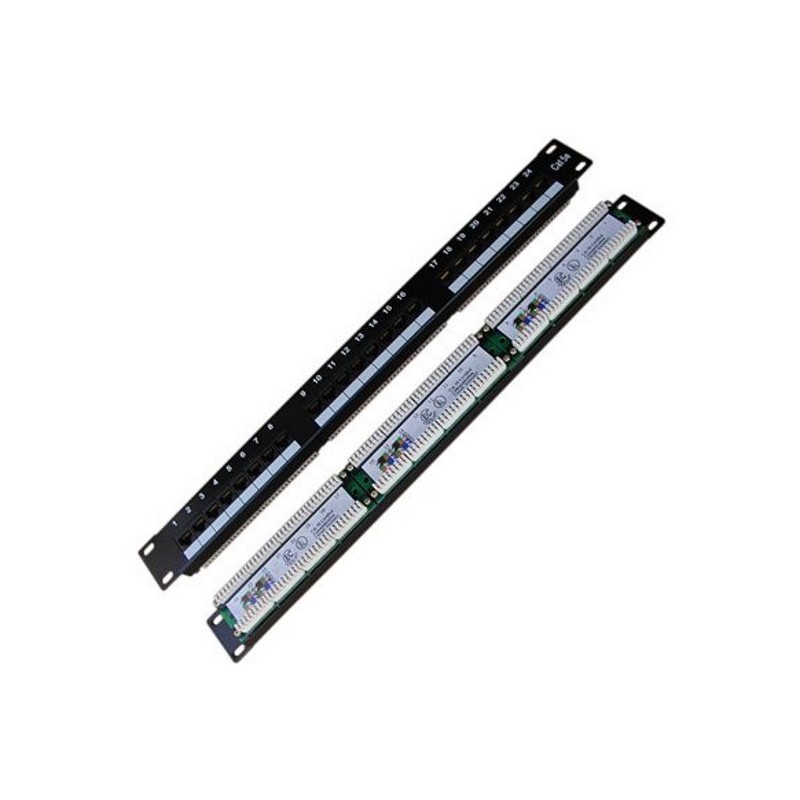 DATACOM Patch panel 24x RJ-45,Cat5e UTP,1U,19" LSA