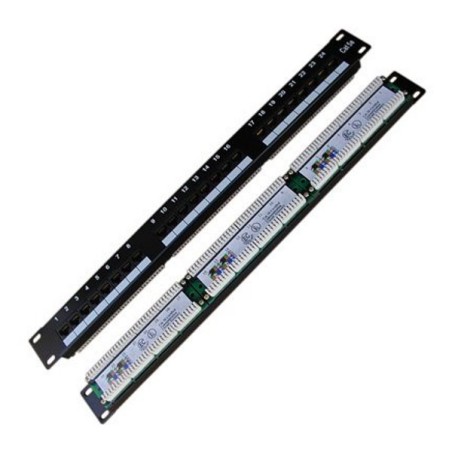 DATACOM Patch panel 24x RJ-45,Cat5e UTP,1U,19" LSA