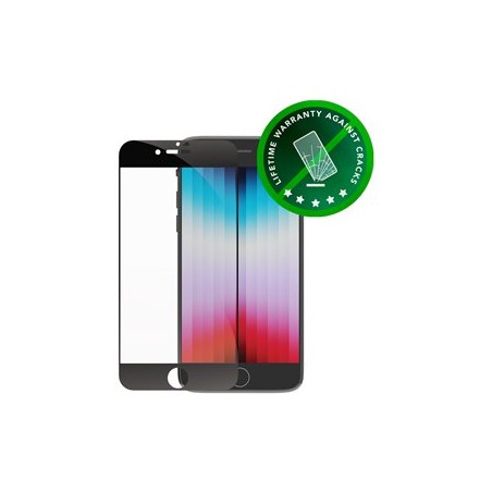 dbramante1928 Eco-shield - Ochrana obrazovky pro mobilní telefon - barva rámu černá - pro Apple iPhone 7, 8, SE (2nd