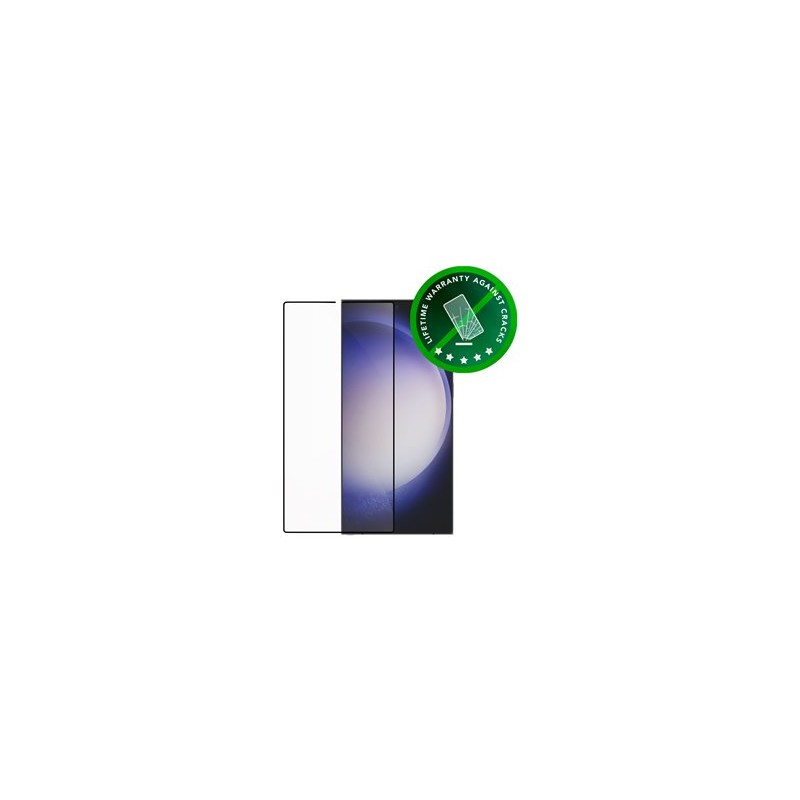 dbramante1928 Eco-shield - Ochrana obrazovky pro mobilní telefon - barva rámu černá - pro Samsung Galaxy S23 Ultra ESSUCL004217