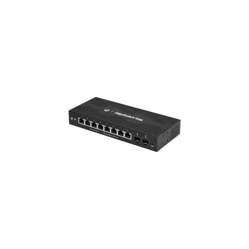 Ubiquiti EdgeSwitch 10XP - Přepínač - řízený - 8 x 10/100/1000 (PoE) + 2 x gigabitů SFP - Lze montovat do rozvaděče, pro