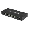 Ubiquiti EdgeSwitch 10XP - Přepínač - řízený - 8 x 10/100/1000 (PoE) + 2 x gigabitů SFP - Lze montovat do rozvaděče, pro