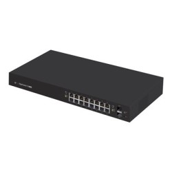 Ubiquiti EdgeSwitch 16 - Přepínač - L3 - řízený - 16 x 10/100/1000 (PoE+) + 2 x gigabitů SFP - Lze montovat do rozvaděče - PoE+