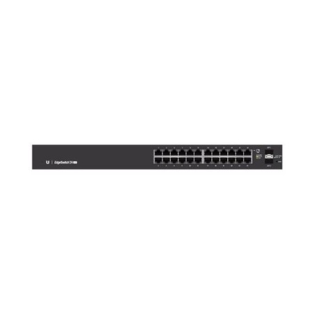 Ubiquiti EdgeSwitch ES-24-LITE - Přepínač - L3 - řízený - 24 x 10/100/1000 + 2 x gigabitů SFP - Lze montovat do rozvaděče