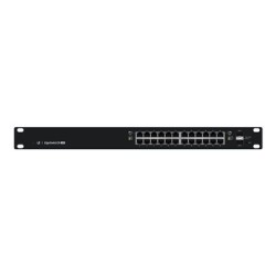 Ubiquiti EdgeSwitch 24 - Přepínač - L3 - řízený - 24 x 10/100/1000 (PoE+) + 2 x gigabitů SFP - Lze montovat do rozvaděče - PoE+