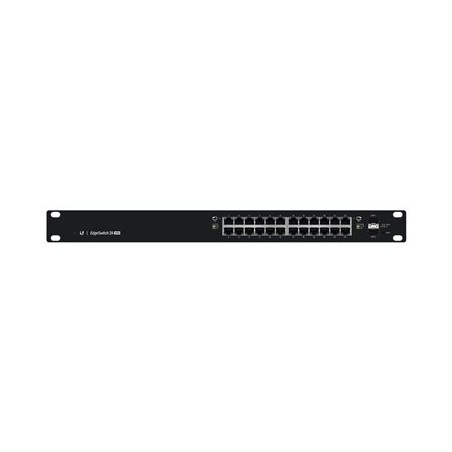 Ubiquiti EdgeSwitch 24 - Přepínač - L3 - řízený - 24 x 10/100/1000 (PoE+) + 2 x gigabitů SFP - Lze montovat do rozvaděče - PoE+