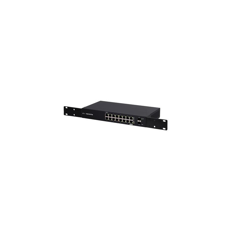 Ubiquiti EdgeSwitch 18X - Přepínač - řízený - 16 x 10/100/1000 + 2 x gigabitů SFP - Lze montovat do rozvaděče, pro připevnění