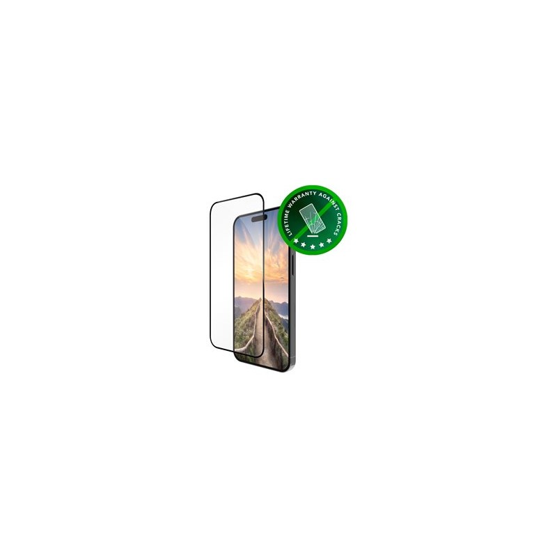 dbramante1928 Eco-shield - Ochrana obrazovky pro mobilní telefon - barva rámu černá - pro Apple iPhone 16