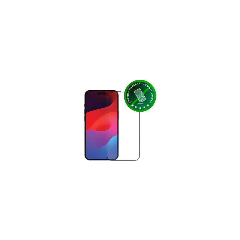dbramante1928 Eco-shield - Ochrana obrazovky pro mobilní telefon - barva rámu černá - pro Apple iPhone 15 Pro Max