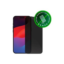 dbramante1928 Eco-shield - Ochrana obrazovky pro mobilní telefon - s bezpečnostním filtrem - barva rámu černá - pro Apple