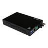 StarTech.com 10/100 Mbps Ethernet to Fiber Optic Media Converter - Steel - Chassis Mount - ST Multimode - 1310nm - 2km