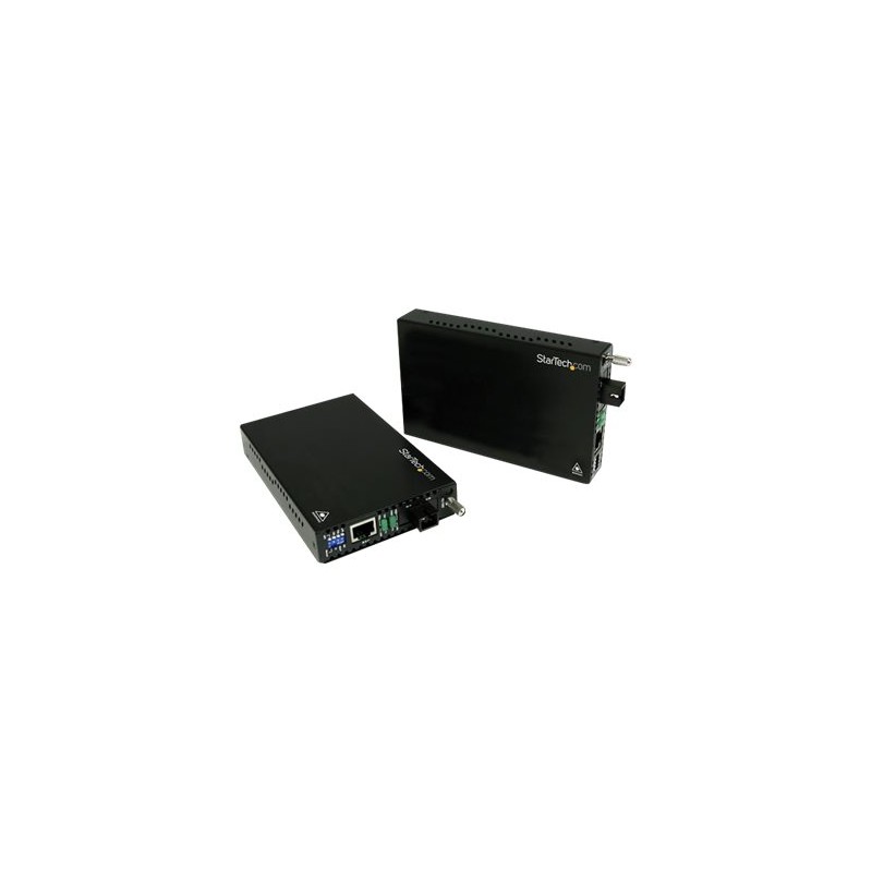 StarTech.com 10/100 Mbps Ethernet Single Mode WDM Fiber Media Converter Kit SC 20km (ET90110WDM2) - Konvertor médií s optickými