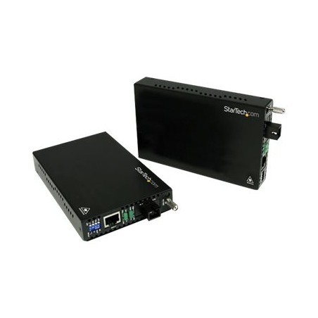 StarTech.com 10/100 Mbps Ethernet Single Mode WDM Fiber Media Converter Kit SC 20km (ET90110WDM2) - Konvertor médií s optickými