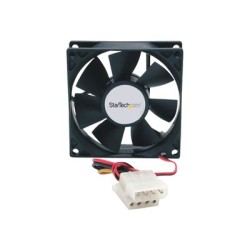 StarTech.com 80x25mm Dual Ball Bearing Computer Case Fan w/ LP4 Connector - computer case Fan - 80mm Fan - pc Fan (FANBOX)