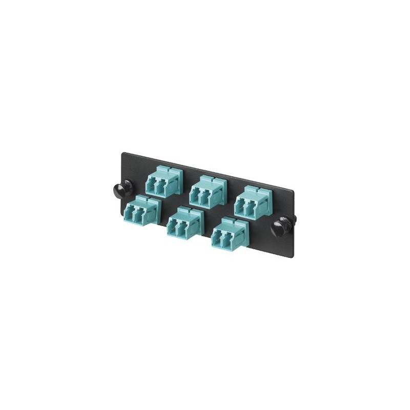 Panduit Opticom Fiber Adapter Panels - Propojovací panel - vodě - barva - 6 portů