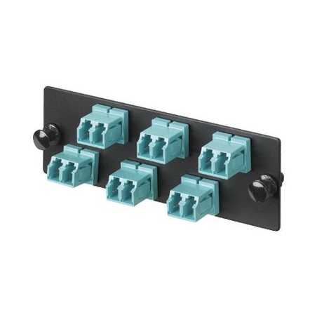 Panduit Opticom Fiber Adapter Panels - Propojovací panel - vodě - barva - 6 portů